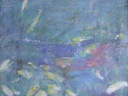 Blätter, Acryl a/L, 115x105cm