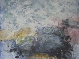 Muscheln IV, Acryl a/L, 65x65cm