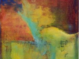 grosse Landschaft, Acryl a/L, 145x145cm
