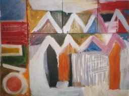 Winter in the City, Oel a/L, 90x120cm, 5-teilig