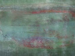 wo Erde und Himmel sich treffen, Acryl a/L, 72x72cm